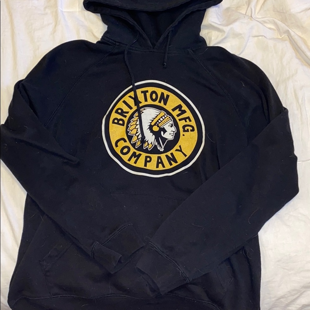 Brixton co yellow and black hoodie